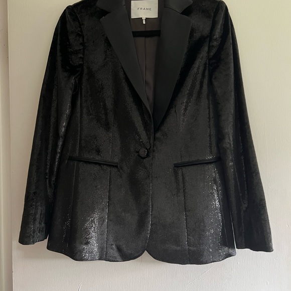 Frame Denim metallic satin blazer/new condition blazer/ j… - Picture 6 of 9